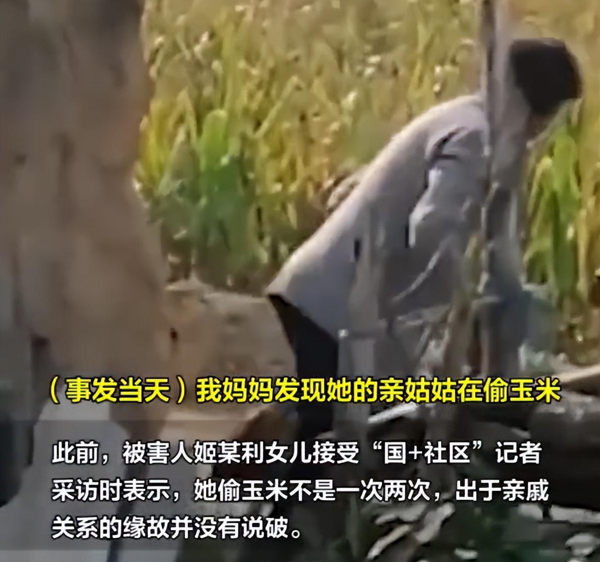 乐鱼体育app-女子拍摄姑姑偷玉米被姑父棒杀！姑姑哀求出谅解书，女儿绝不原谅
